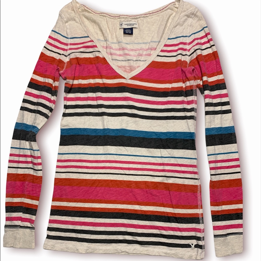 Long sleeve striped Hollister shirt